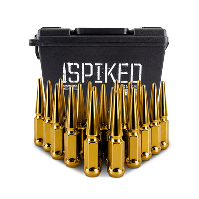 20pc Set Steel Spiked Lug Nuts <br> Thread Size: M12x1.5
