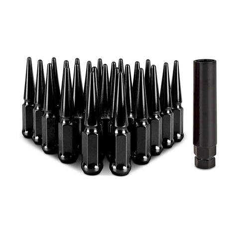 24pc Set Steel Spiked Lug Nuts <br> Thread Size: M12x1.5