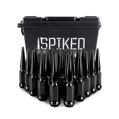 24pc Set Steel Spiked Lug Nuts <br> Thread Size: M12x1.5