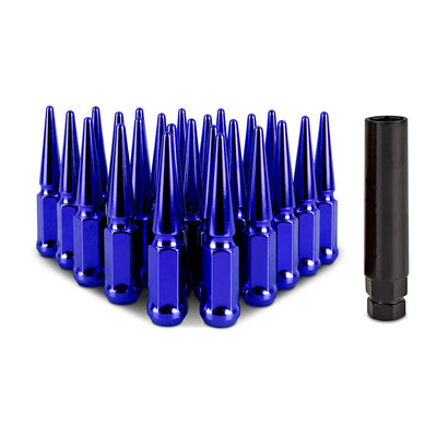 24pc Set Steel Spiked Lug Nuts <br> Thread Size: M12x1.5