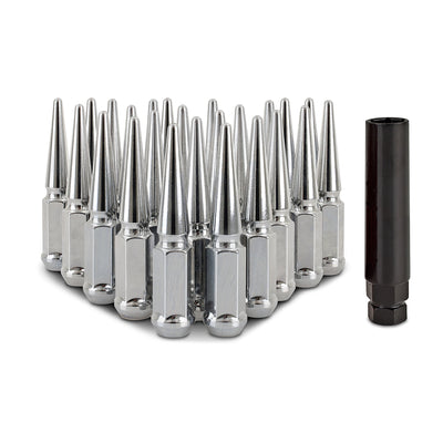 24pc Steel Spiked Lug Nuts <br> Thread Size: M14x1.5