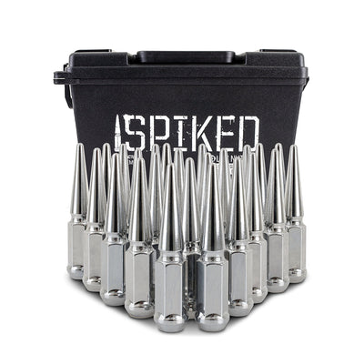 24pc Steel Spiked Lug Nuts <br> Thread Size: M14x1.5