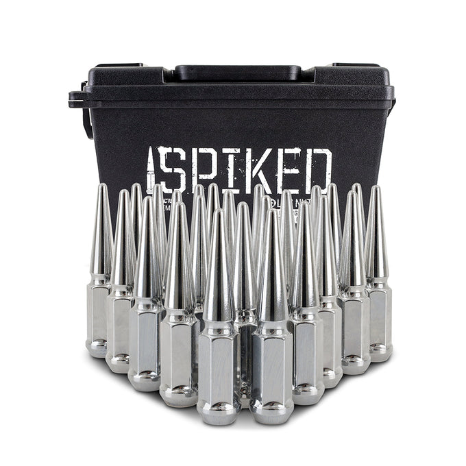 24pc Steel Spiked Lug Nuts <br> Thread Size: M14x1.5