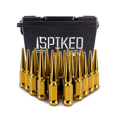 24pc Steel Spiked Lug Nuts <br> Thread Size: M14x1.5