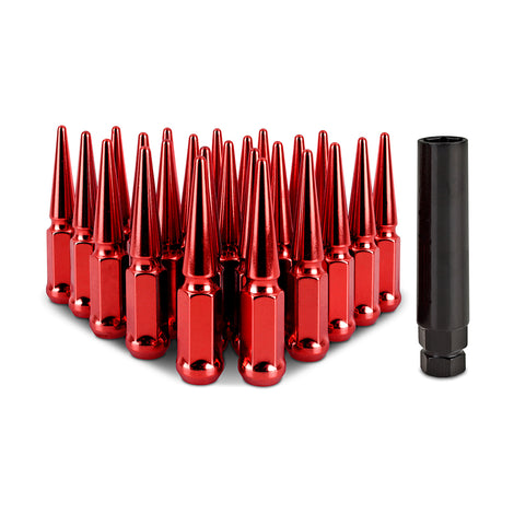 24pc Steel Spiked Lug Nuts <br> Thread Size: M14x1.5