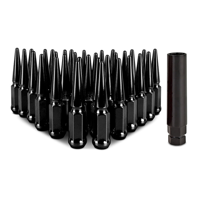 32-PC Set Steel Spiked Lug Nuts <br> Thread Size: M14x1.5