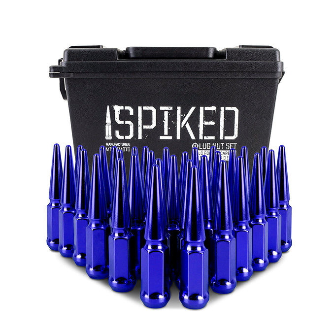 32pc Set Steel Spiked Lug Nuts <br> Thread Size: M14x1.5