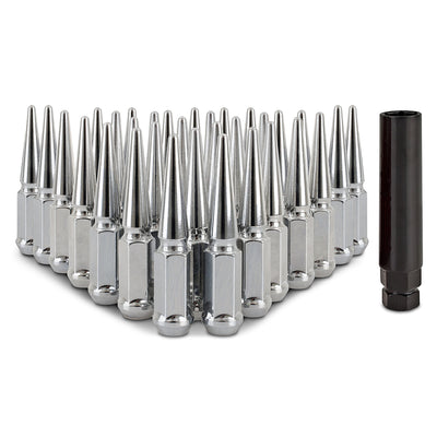 32-PC Set Steel Spiked Lug Nuts <br> Thread Size: M14x1.5