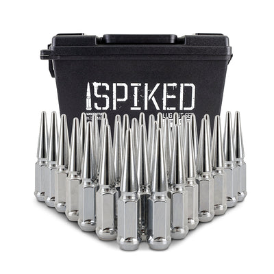 32-PC Set Steel Spiked Lug Nuts <br> Thread Size: M14x1.5