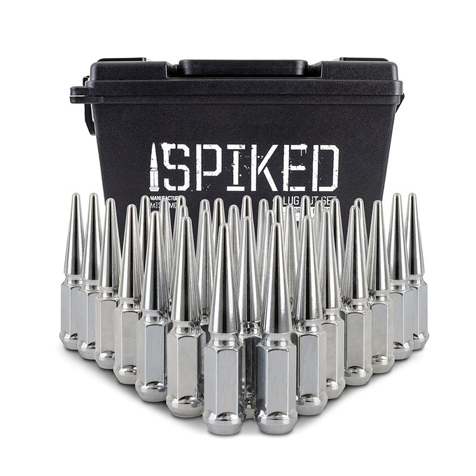 32-PC Set Steel Spiked Lug Nuts <br> Thread Size: M14x1.5