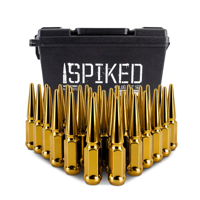 32pc Set Steel Spiked Lug Nuts <br> Thread Size: M14x1.5