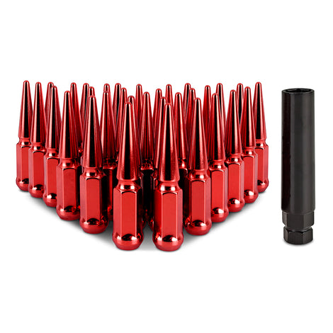 32pc Set Steel Spiked Lug Nuts <br> Thread Size: M14x1.5