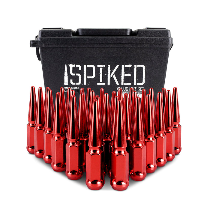 32pc Set Steel Spiked Lug Nuts <br> Thread Size: M14x1.5