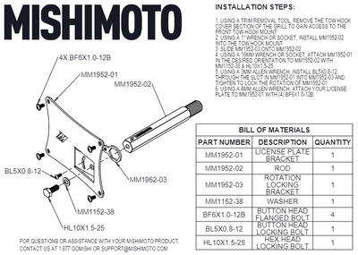 License Plate Relocation Kit <br> 23-25 Nissan Z 3.0L