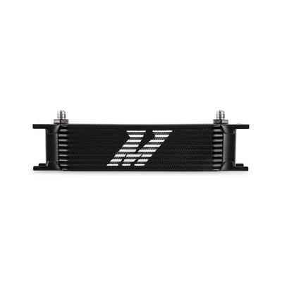 Universal - 6AN 10 Row Oil Cooler - Black <br> 12.95 L X 1.97 W X 3.8 in H