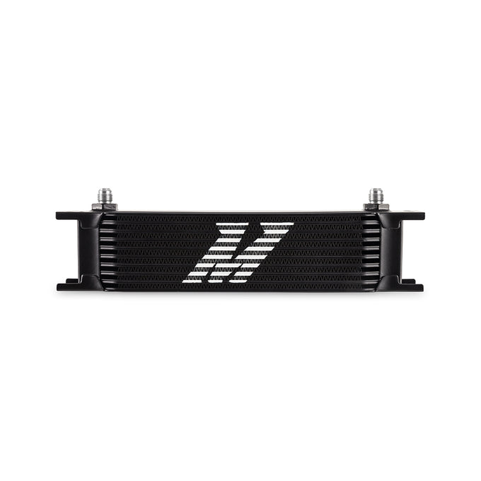 Universal - 6AN 10 Row Oil Cooler - Black <br> 12.95 L X 1.97 W X 3.8 in H