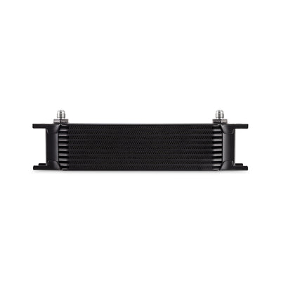 Universal - 6AN 10 Row Oil Cooler - Black <br> 12.95 L X 1.97 W X 3.8 in H