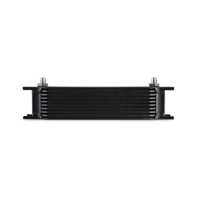 Universal - 6AN 10 Row Oil Cooler - Black <br> 12.95 L X 1.97 W X 3.8 in H