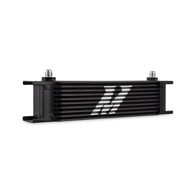 Universal - 6AN 10 Row Oil Cooler - Black <br> 12.95 L X 1.97 W X 3.8 in H