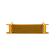 Universal -6AN 10 Row Oil Cooler - Gold <br> 12.95 L X 1.97 W X 3.8 in H