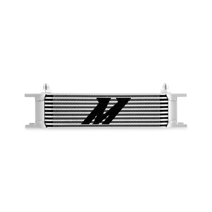 Universal -6AN 10 Row Oil Cooler - Silver <br> 12.95 L X 1.97 W X 3.8 in H