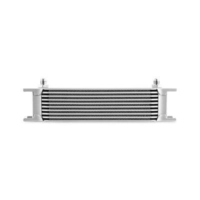 Universal -6AN 10 Row Oil Cooler - Silver <br> 12.95 L X 1.97 W X 3.8 in H
