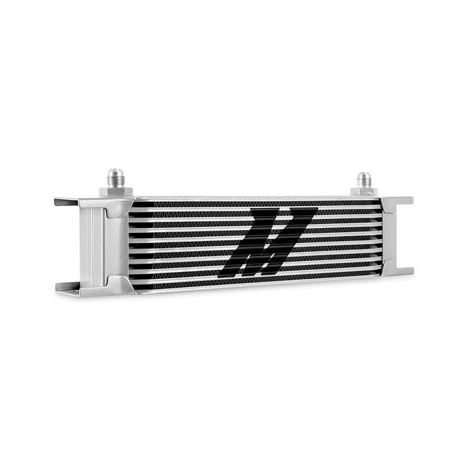 Universal -6AN 10 Row Oil Cooler - Silver <br> 12.95 L X 1.97 W X 3.8 in H