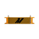 Universal -8AN 10 Row Oil Cooler - Gold <br> 12.95 L X 1.97 W X 3.8 in H