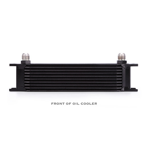 Universal 10 Row Oil Cooler - Black <br> 3.8 L X 1.97 W X 12.95 in H