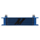 Universal 10 Row Oil Cooler - Blue <br> 3.8 L X 1.97 W X 12.95 in H