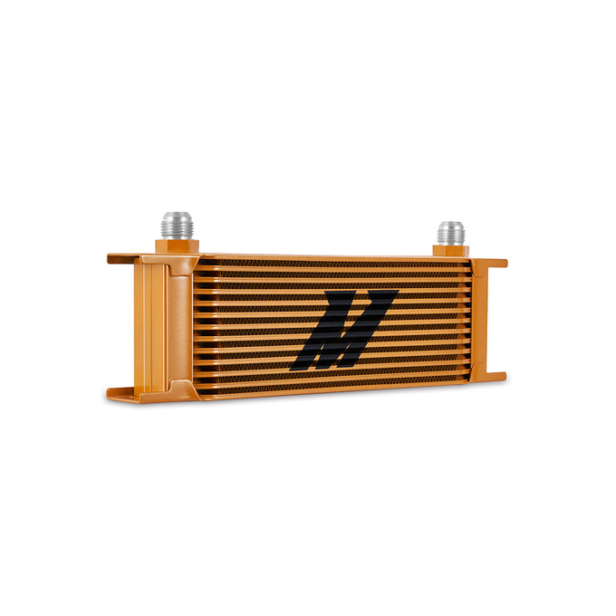 Universal 13-Row Oil Cooler Gold <br> 13 L X 3.7 W X 4.72 in H
