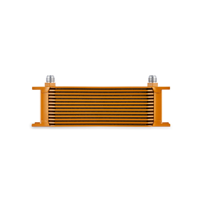Universal 13-Row Oil Cooler Gold <br> 13 L X 3.7 W X 4.72 in H
