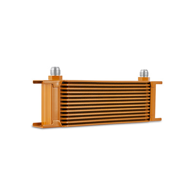 Universal 13-Row Oil Cooler Gold <br> 13 L X 3.7 W X 4.72 in H