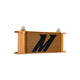 Universal 16-Row Oil Cooler Gold <br> 13 L X 3.7 W X 5.61 in H