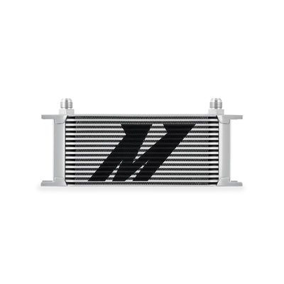 Universal 16-Row Oil Cooler Silver <br> 13 L X 3.7 W X 5.61 in H