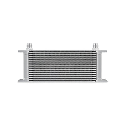 Universal 16-Row Oil Cooler Silver <br> 13 L X 3.7 W X 5.61 in H