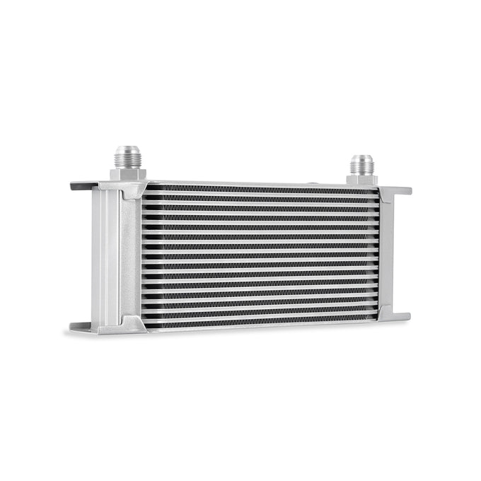 Universal 16-Row Oil Cooler Silver <br> 13 L X 3.7 W X 5.61 in H