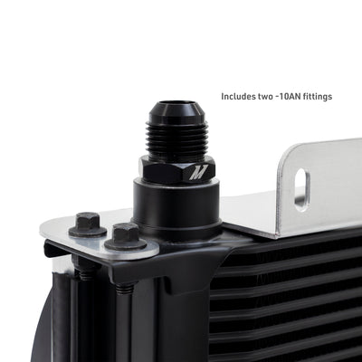 Universal 19 Row Oil Cooler Kit w/2x5in Fans <br> 12.99 L X 5.04 W X 8.13 in H