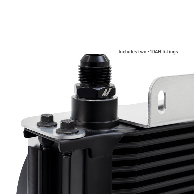 Universal 19 Row Oil Cooler Kit w/2x5in Fans <br> 12.99 L X 5.04 W X 8.13 in H