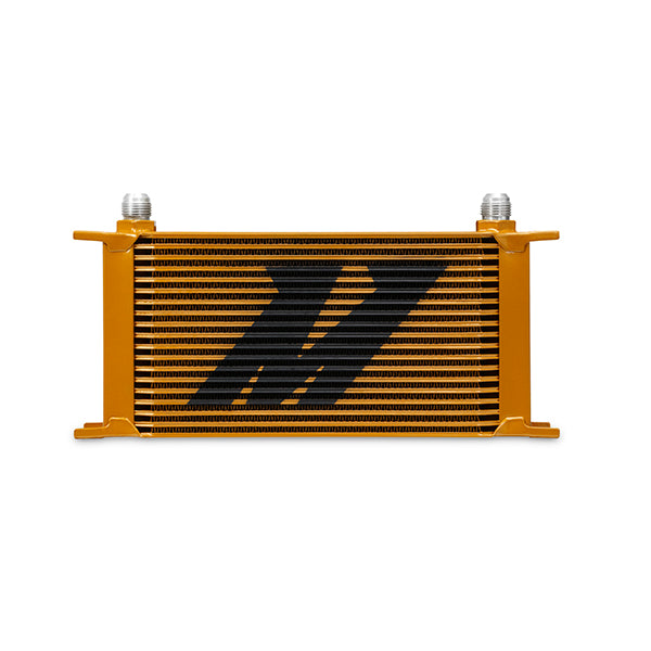 Universal 19 Row Oil Cooler - Gold <br> 6.44 L X 1.97 W X 12.95 in H