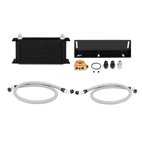 Silver Oil Cooler Kit <br> 79-93 Ford Mustang
