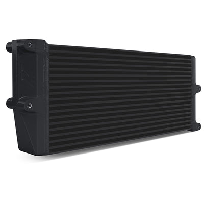 Heavy-Duty 17in Opposite-Side Outlets Oil Cooler <br> 20.78 L X 2.55 W X 7.79 in H