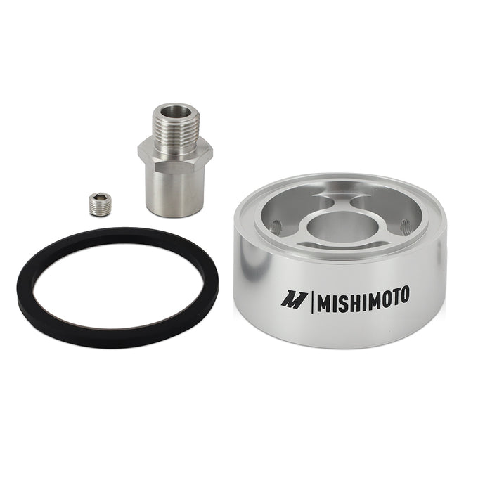 Oil Filter Spacer 32mm - Silver <br> 3 L X 3 W X 1.25 in H