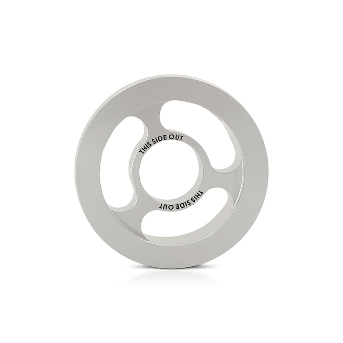 Oil Filter Spacer 32mm - Silver <br> 3 L X 3 W X 1.25 in H