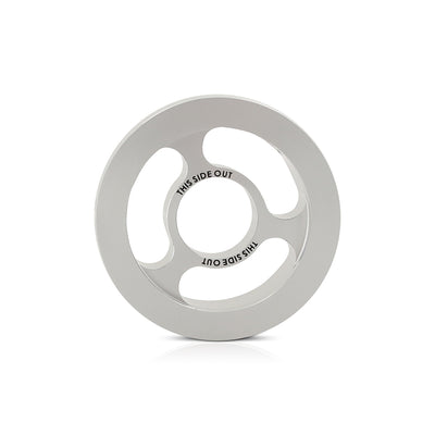 Oil Filter Spacer 32mm - Silver <br> 3 L X 3 W X 1.25 in H