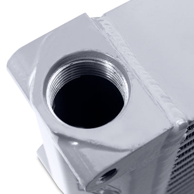 Heavy-Duty 10in Same-Side Outlets Oil Cooler <br> 13.85 L X 2.55 W X 7.79 in H