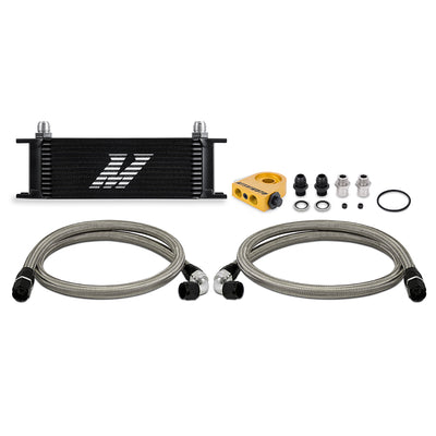 Universal Thermostatic 13-Row Oil Cooler Kit <br> 11 X 3.7 X