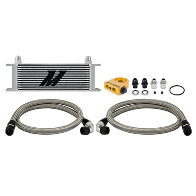 Universal Thermostatic 13-Row Oil Cooler Kit <br> 11 X 3.7 X