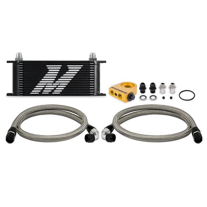 Universal Thermostatic 16-Row Oil Cooler Kit <br> 11 X 10.03 X