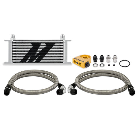 Universal Thermostatic 16-Row Oil Cooler Kit <br> 11 X 10.03 X